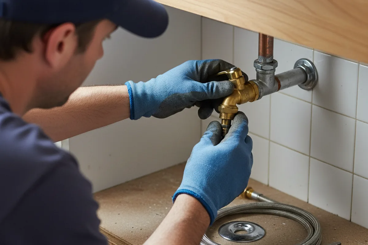 Shutoff valve and fitting work during Well Pump Repair in Rio Rancho